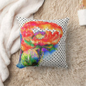 ケシの赤い斑点 クッション (ブランケット)