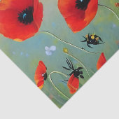 ケシの赤い植物 薄葉紙 (詳細)