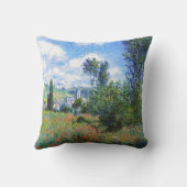 ケシの車線はセントマーチンクロード・モネの守備につきます クッション (裏面)