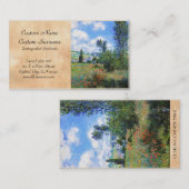 ケシの車線はセントマーチンクロード・モネの守備につきます 名刺 (正面/裏面)