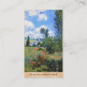 ケシの車線はセントマーチンクロード・モネの守備につきます 名刺 (裏面)