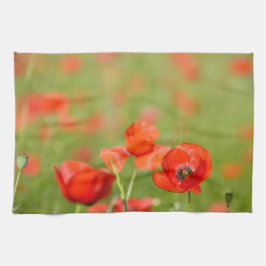 ケシの野外炊事場タオルのケシ キッチンタオル