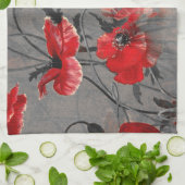 ケシの霞 キッチンタオル (折り畳み)