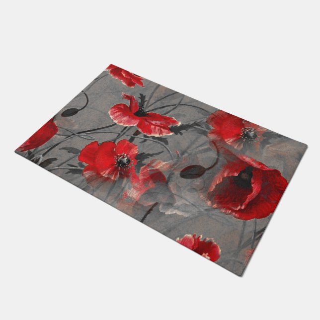 ケシの霞 ドアマット (アングル)