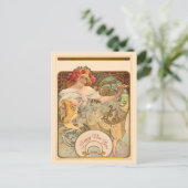 ケシの髪の女性 ポストカード (スタンド正面)