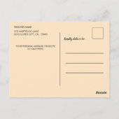 ケシの髪の女性 ポストカード (裏面)