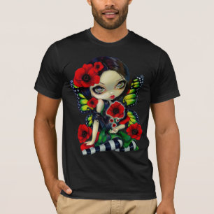 ケシの魔法のゴシック様式妖精のワイシャツ Tシャツ