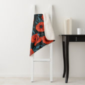 ケシの黒は赤と青 シェルパブランケット (インサイチュ)