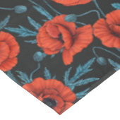 ケシの黒は赤と青 テーブルクロス (アングル)