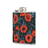 ケシの黒は赤と青 フラスク (左)