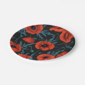 ケシの黒は赤と青 ペーパープレート (アングル)