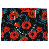 ケシの黒は赤と青 ラージペーパーバッグ (裏面)