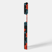 ケシの黒は赤と青 iPhoneケース (右側面)