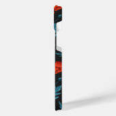 ケシの黒は赤と青 iPhoneケース (左側面)