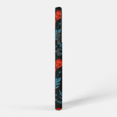 ケシの黒は赤と青 SAMSUNG GALAXYケース (右側面)