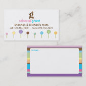 ケシの"お母さん"カード コーリングカード (正面/裏面)