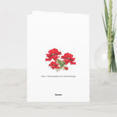 ケシの~カードを持つ女の子 カード (裏面)