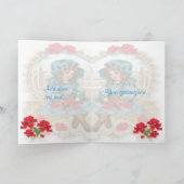 ケシの~カードを持つ女の子 カード (内部)