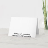 ケシのnotecard カード (裏面)