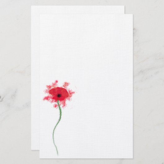 ケシのnotepaper 便箋 (正面/裏面)