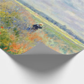 ケシはクロード・モネによってアルジャントゥーユの近くで守備につきます ラッピングペーパー (角)