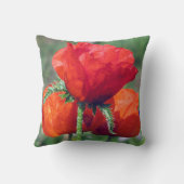 ケシは綿の装飾用クッション16x16を等級別にします クッション (裏面)