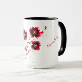 ケシや絵を描（ばちゃばちゃ）跳ねるに必ず忠実 マグカップ (正面右)