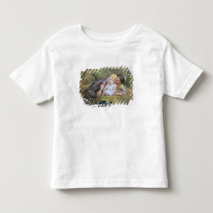 ケシを持つ母そして子供 トドラーTシャツ