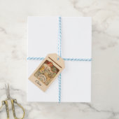 ケシを髪に入れた婦人、ありがとう ギフトタグ (より糸付き)