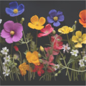 ケシカラフルの他の花 シール (正面)