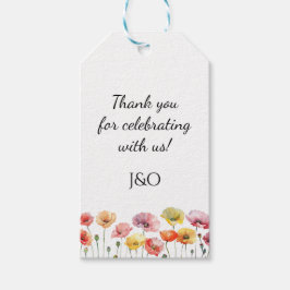 ケシカラフルキの野結婚花 ギフトタグ