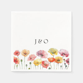 ケシカラフルキの野結婚花 スタンダードカクテルナプキン