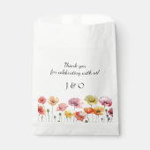 ケシカラフルキの野結婚花 フェイバーバッグ (正面)