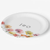 ケシカラフルキの野結婚花 ペーパープレート (アングル)