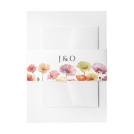 ケシカラフルキの野結婚花 招待状ベリーバンド