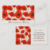 ケシパターン名刺 名刺 (正面/裏面)