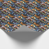 ケシャンドドッグスパンプキンハロウィンおもしろい ラッピングペーパー (角)