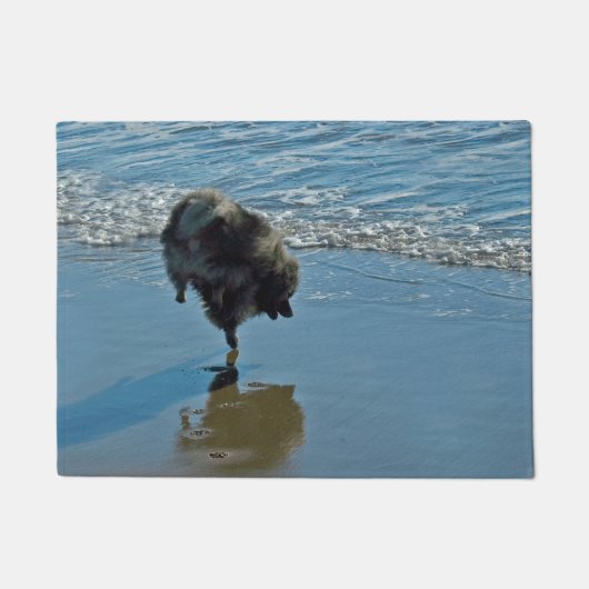 ケシャンドバレエ写真 – かわいいオリジナルドッグアート ドアマット (正面)