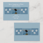 ケシャンドバレエ写真 – かわいいオリジナルドッグアート 名刺 (正面/裏面)