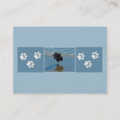 ケシャンドバレエ写真 – かわいいオリジナルドッグアート 名刺 (裏面)