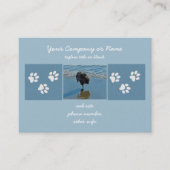 ケシャンドバレエ写真 – かわいいオリジナルドッグアート 名刺 (正面)