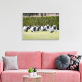 ケシャンドパピーランニングズの キャンバスプリント (インサイチュ (リビング))