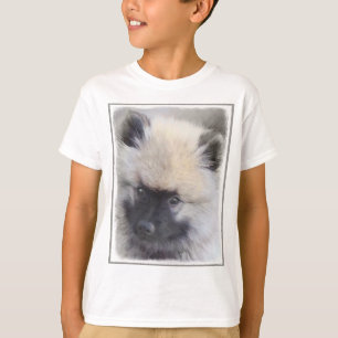ケシャンドパピー絵画ズ – かわいいオリジナルドッグアート Tシャツ