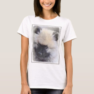 ケシャンドパピー絵画ズ – かわいいオリジナルドッグアート Tシャツ