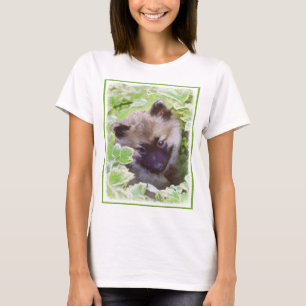 ケシャンドパピー絵画・イン・ザ・ガーデンオリジナル Tシャツ