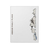 ケシャンドファミリーとブルーソックス ノートパッド (回転)