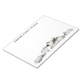 ケシャンドファミリーとブルーソックス ノートパッド (アングル)