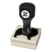 ケシャンド犬の毛のシルエット ラバースタンプ (スタンプ)