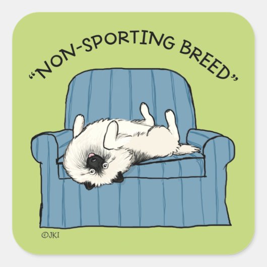 ケシャンド非スポーツの品種 | 犬おもしろいを飼う スクエアシール (正面)