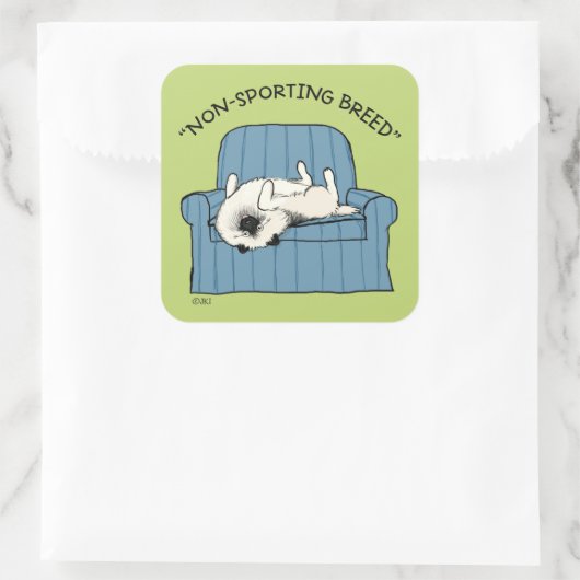 ケシャンド非スポーツの品種 | 犬おもしろいを飼う スクエアシール (バッグ)